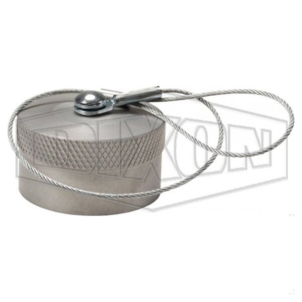 WS Series Wing Style Interchange Quick Connect Dust Cap, 2 in Nominal, Aluminum, Domestic